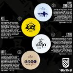 Viking Discs 8-Disc Set - Ground Plastic Disc Golf