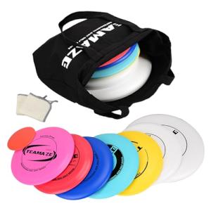 Teamaze Disc Golf Starter Set with Bag, 7 Discs, Marker, Towels
