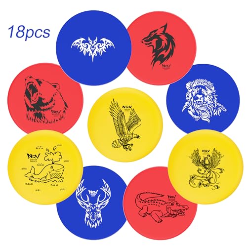 NQV Beginner Disc Golf Set, 18 Discs, 3+ Players