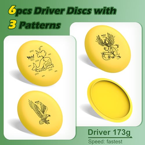 NQV Beginner Disc Golf Set, 18 Discs, 3+ Players