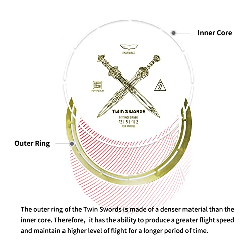Yikun Twin Swords Professional Distance Driver Disc 170-175g
