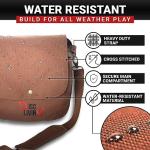 Lightweight Disc Golf Bag fits 10 Discs, Brown