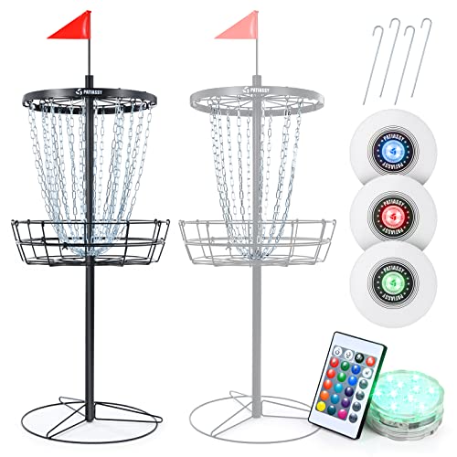 Patiassy Portable Disc Golf Basket with Chains