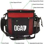DGA Disc Golf Starter Bag (Red), Holds 8-10 Discs