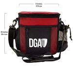 DGA Disc Golf Starter Bag (Red), Holds 8-10 Discs