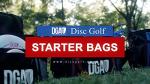 DGA Disc Golf Starter Bag (Red), Holds 8-10 Discs
