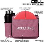Heather Red Axiom Discs Cell Disc Golf Bag