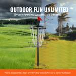 Portable 24-Chains Disc Golf Basket for Practice
