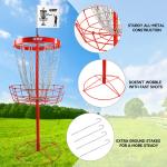 Portable 24-Chain Disc Golf Practice Basket