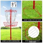 Portable 12-Chain Disc Golf Practice Basket