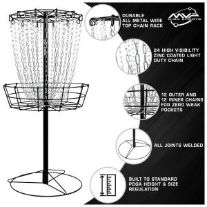 MVP Black Hole Disc Golf Practice Basket