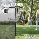 Portable Metal Disc Golf Basket - 24 Chains