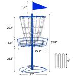 Portable Disc Golf Practice Basket - Blue