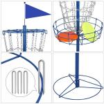 Portable Disc Golf Practice Basket - Blue