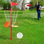 Portable Red Disc Golf Practice Basket