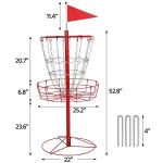 Portable Red Disc Golf Practice Basket