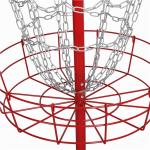 Portable Red Disc Golf Practice Basket
