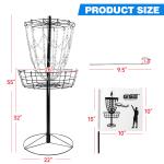 12-Chain Portable Disc Golf Basket Target