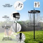 24-Chain Portable Disc Golf Basket for Practice