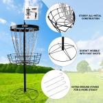 24-Chain Portable Disc Golf Basket for Practice