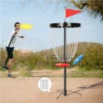 Disc Golf Practice Basket with 24 Chains & Discs