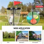 Disc Golf Practice Basket with 24 Chains & Discs