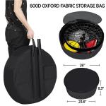 Disc Golf Practice Basket with 24 Chains & Discs