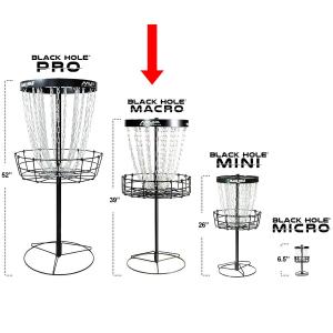 MVP Miniature Disc Golf Basket - Black Hole Macro