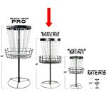 MVP Miniature Disc Golf Basket - Black Hole Macro