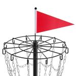 Portable Disc Golf Set with 12 Chain Basket