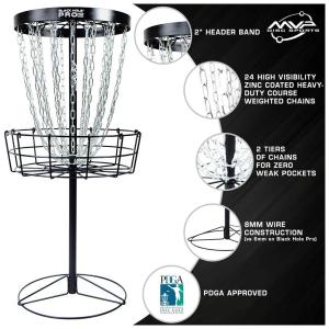 MVP Black Hole Pro HD Disc Golf Basket