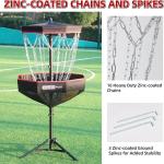 Foldable Disc Golf Basket with 16 Chains