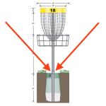 Innova DisCatcher Disc Golf Basket with Locking Collar