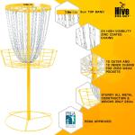 Hive Lite Disc Golf Basket - Yellow