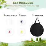 Portable Disc Golf Basket with 24 Heavy Chains