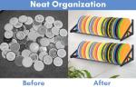 Wall Mount Disc Golf Rack for Frisbee Storage