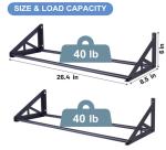 Wall Mount Disc Golf Rack for Frisbee Storage