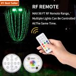 LED Disc Golf Baskets with Remote Control - 2-Pack