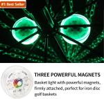 LED Disc Golf Baskets with Remote Control - 2-Pack