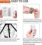 LED Disc Golf Baskets with Remote Control - 2-Pack