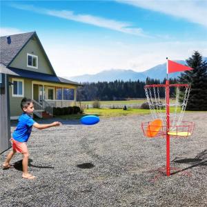 Portable 12-Chain Metal Disc Golf Basket