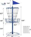 Portable Disc Golf Practice Basket Set with Chains