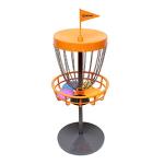 Portable Mini Disc Golf Basket Set with 5 Discs