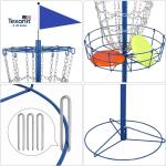 Portable Disc Golf Practice Basket Set with Chains