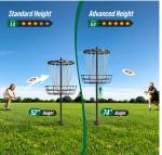 Portable Disc Golf Basket with Heavy Duty Chains