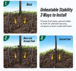 Portable Disc Golf Basket with Heavy Duty Chains