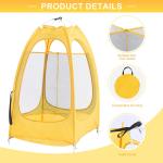 Portable Foldable Disc Golf Basket with Storage Bag