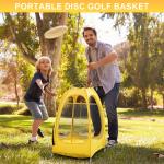 Portable Foldable Disc Golf Basket with Storage Bag