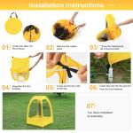 Portable Foldable Disc Golf Basket with Storage Bag
