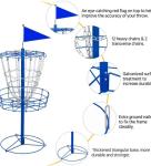 Portable Disc Golf Basket for Practice and Fun